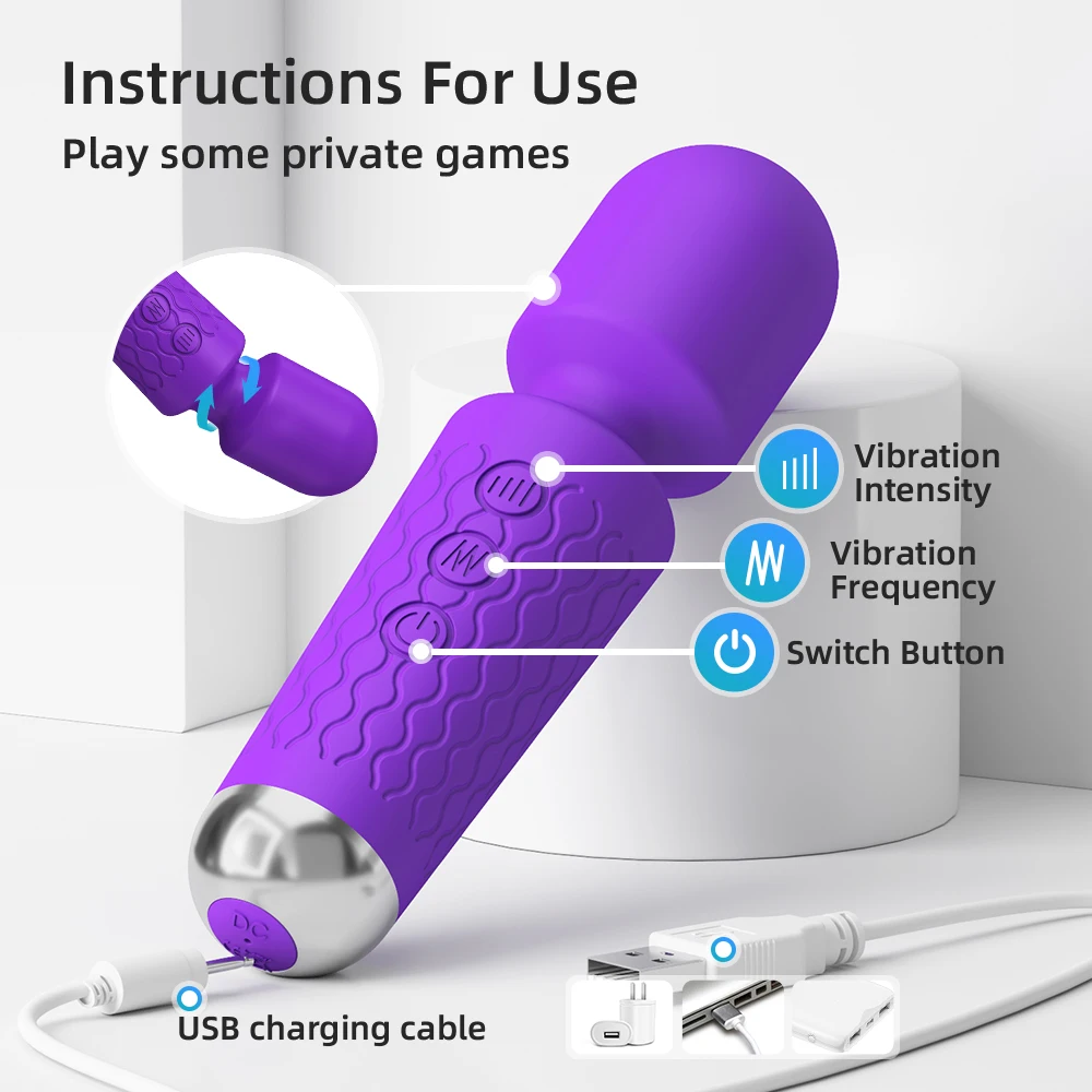 Chày rung massage mini Migyy, sạc pin - Ảnh 6