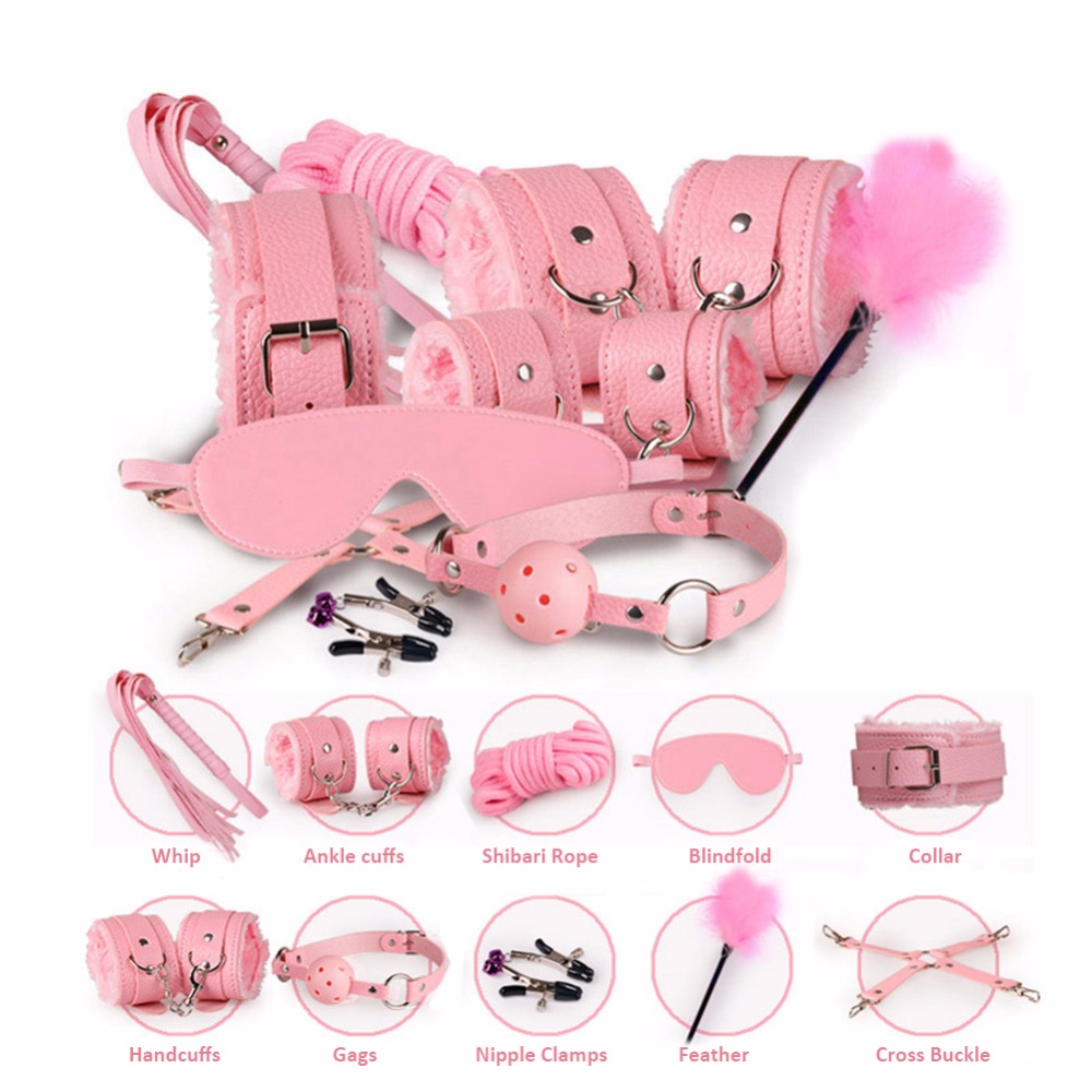 Alternative view of Đồ chơi BDSM set kit 10 món - Màu hồng