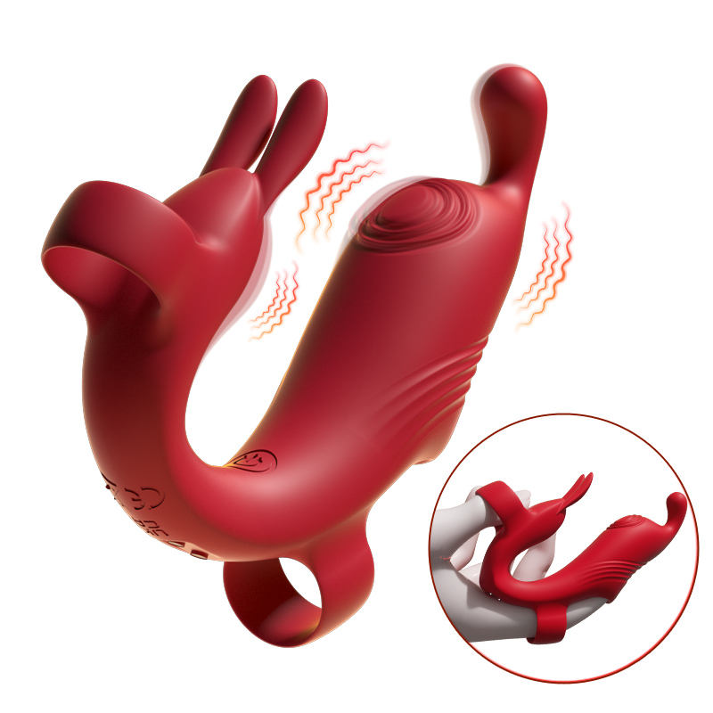 Máy rung massage điểm g âm đạo Rabbit Vibrator đeo ngón tay
