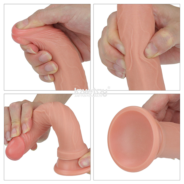 Alternative view of Dương vật giả hai lớp da như thật Lovetoy Nature Cock 18,5cm