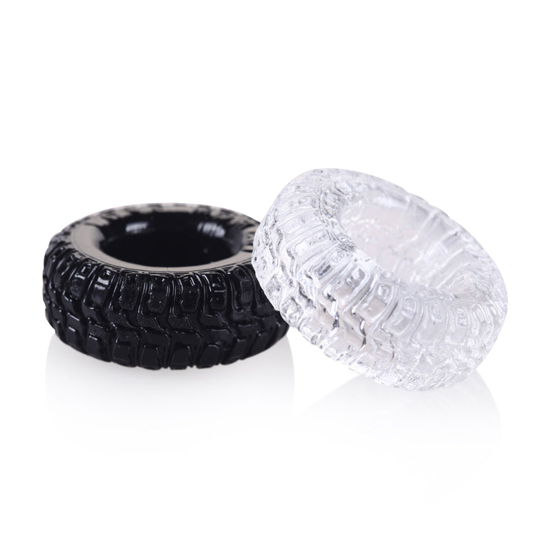 Set 02 cockring silicon trắng đen Rally Tire