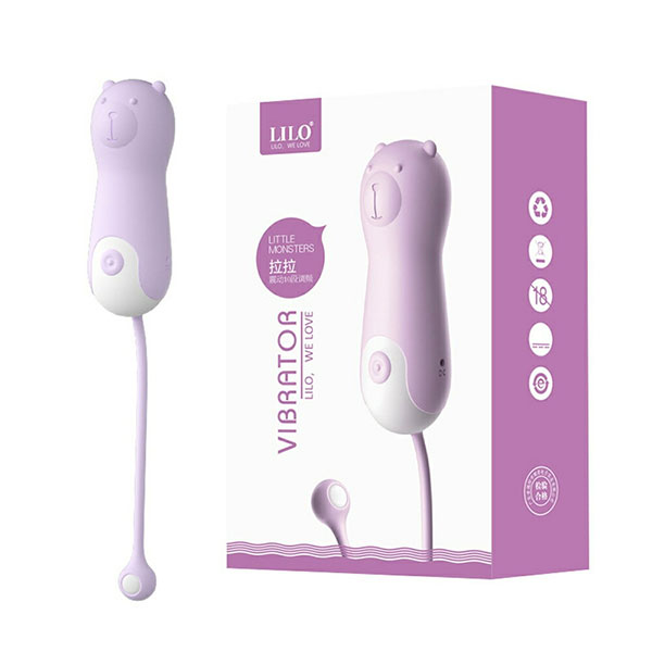 Trứng rung hình gấu Lilo Rila 10 chế độ, dùng pin sạc