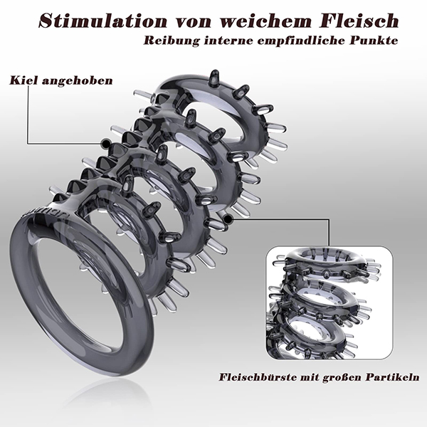 Vòng đeo dương vật Lock Ring có gai kích thích điểm g cực phê - Ảnh 3