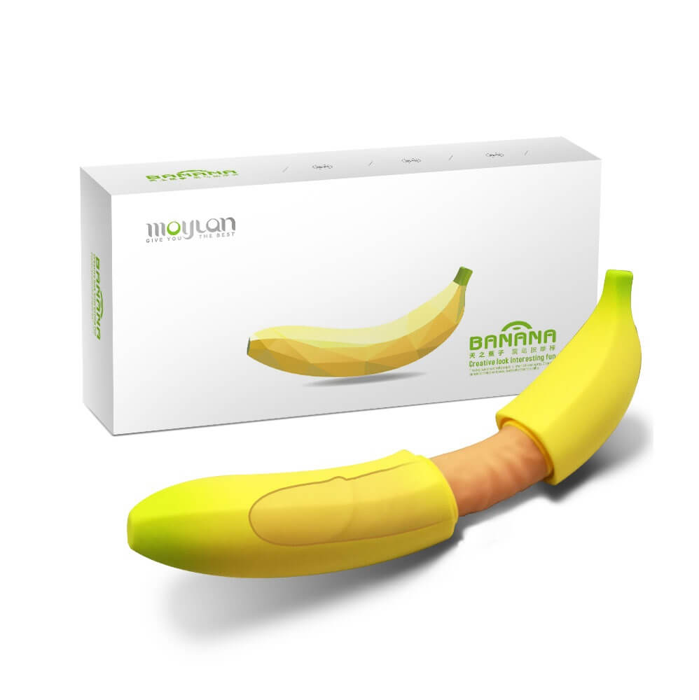 Dương vật giả nguỵ trang trái chuối Moylan Banana rung 7 tần số