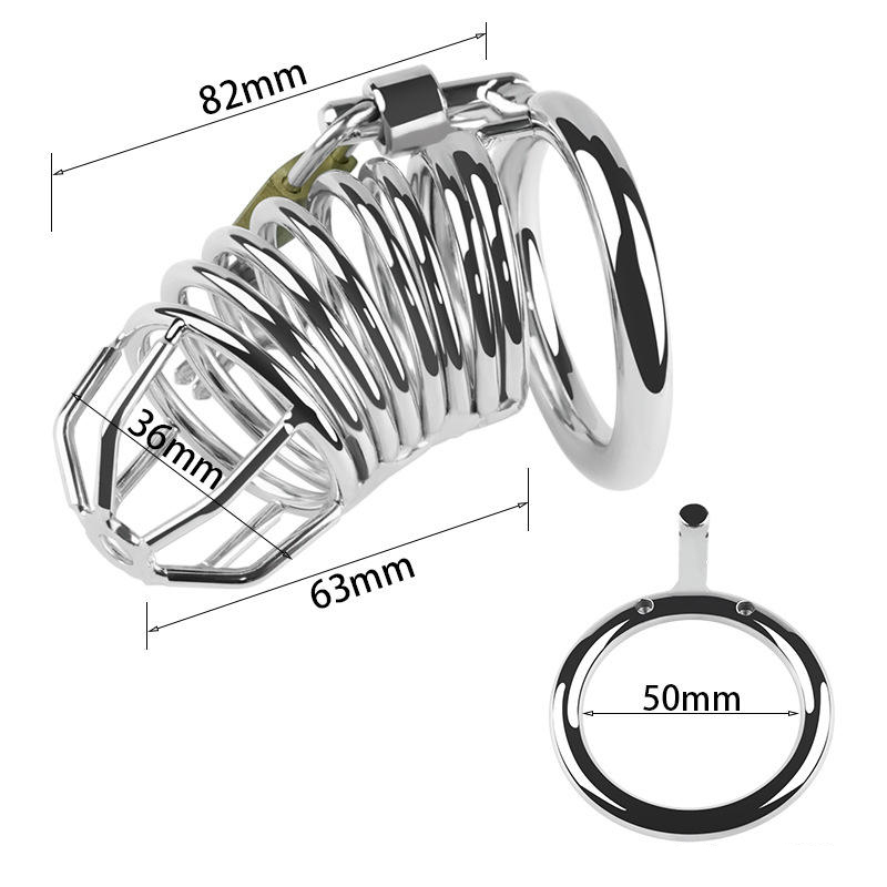 Khóa dương vật nam inox hình tim 5cm - Ảnh 6
