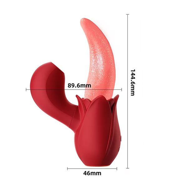 Lưỡi rung liếm kết hợp bú mút âm đạo 2in1 JIUUY - Ảnh 6