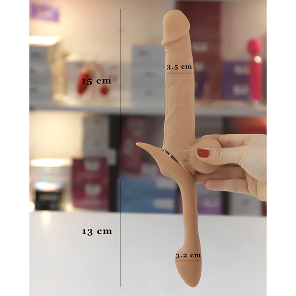 Dương vật giả 2 đầu rung thụt cho Les Yeain Double Enjoy Cannon - Ảnh 6