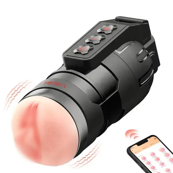 Âm đạo giả đa năng Leten Thunder điều khiển từ xa bằng điện thoại