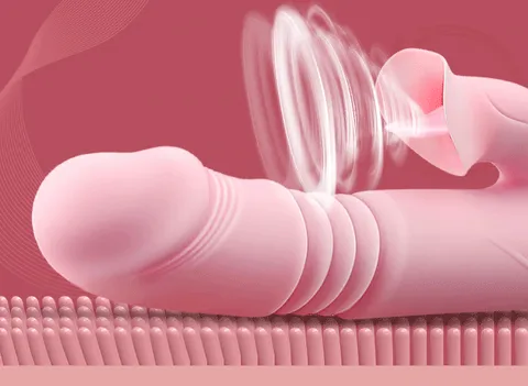 Dương vật giả Jiuai rung ngoáy tạo nhiệt lưỡi liếm kích thích hạt le - Ảnh 3
