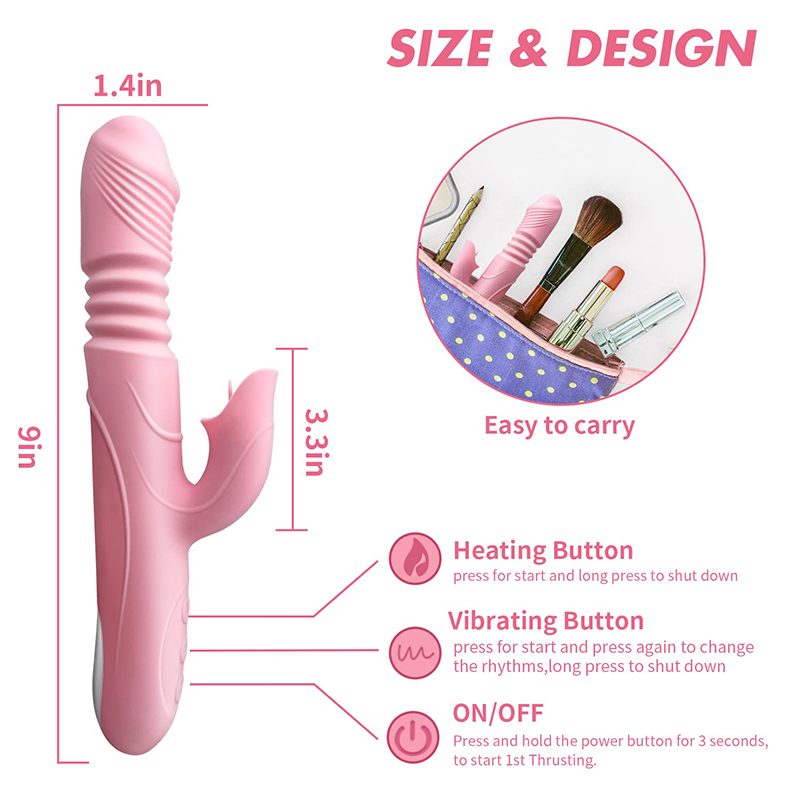 Dương vật giả Jiuai rung ngoáy tạo nhiệt lưỡi liếm kích thích hạt le - Ảnh 5